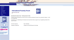 Desktop Screenshot of international-foundry-forum.org